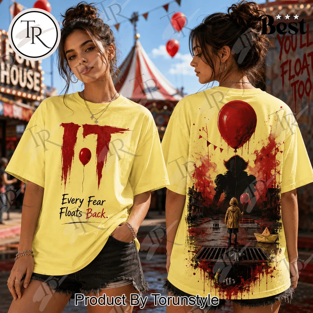Stephen King IT Pennywise Red Balloon Halloween Horror Graphic T-Shirt Stephen King IT Pennywise Red Balloon Halloween Horror Graphic T-Shirt