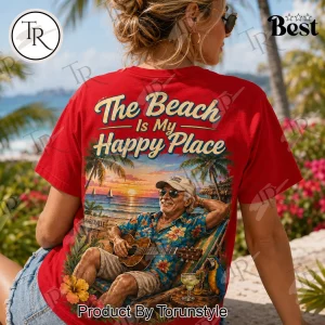 Jimmy Buffett The Beach Is My Happy Place Graphic T-Shirt