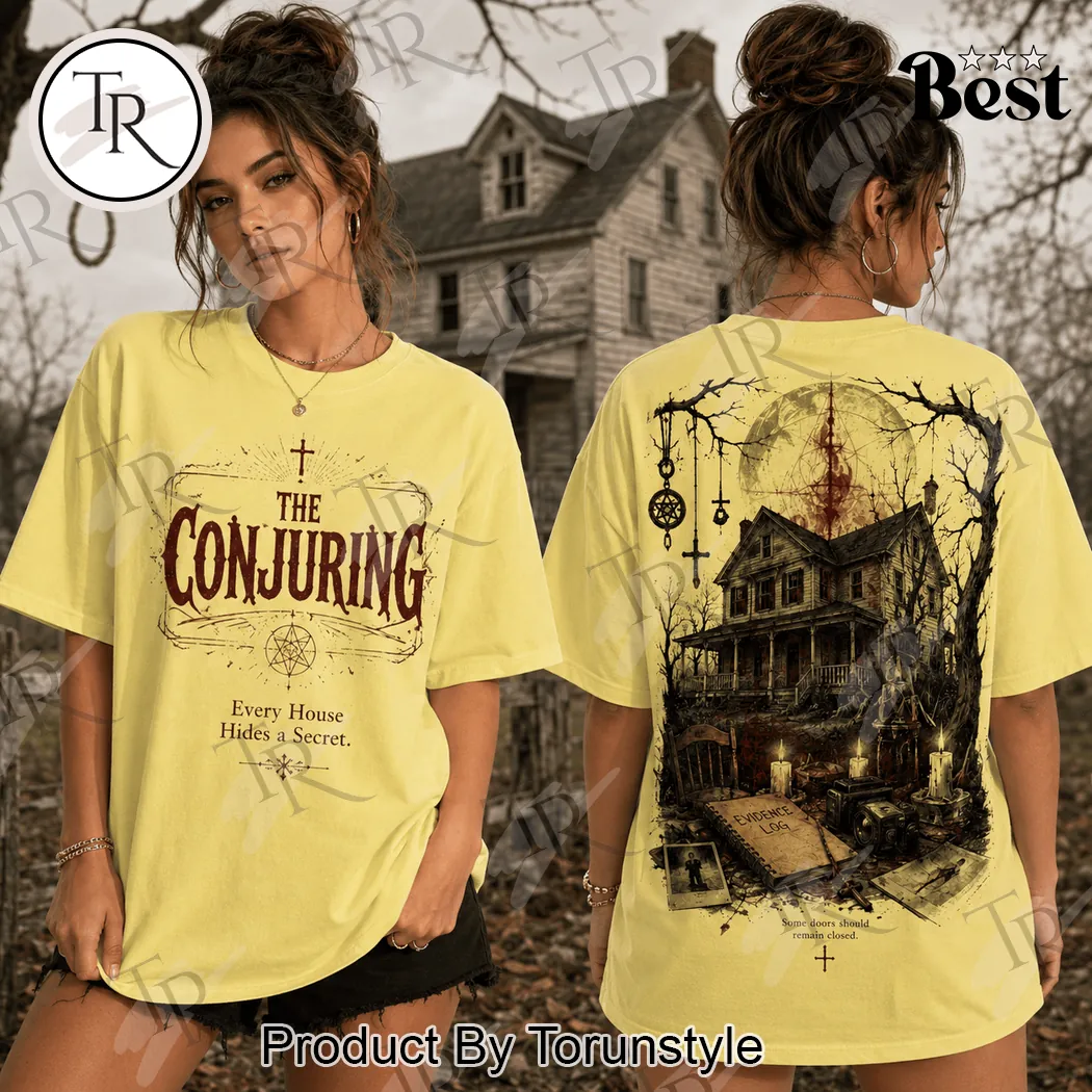 The Conjuring Haunted House Halloween Graphic T-Shirt The Conjuring Haunted House Halloween Graphic T-Shirt