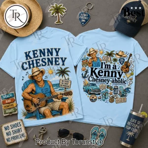 Kenny Chesney Chesney-aholic No Shoes Nation Summer Beach Graphic T-Shirt