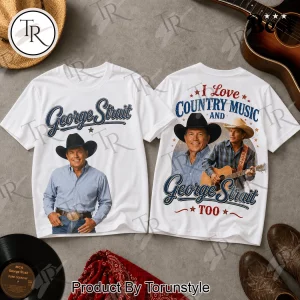 George Strait Tribute Premium Double Sided Country Music Graphic T-Shirt