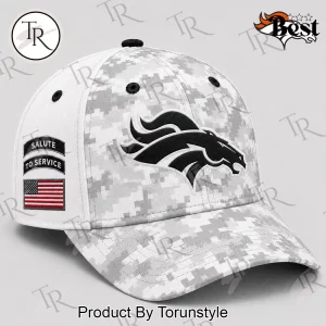 Denver Broncos Salute to Service White Digital Camo Military Appreciation Baseball Cap