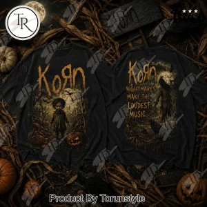 Korn Nightmares Make The Loudest Music Vintage Acid Wash Heavy Metal Graphic T-Shirt