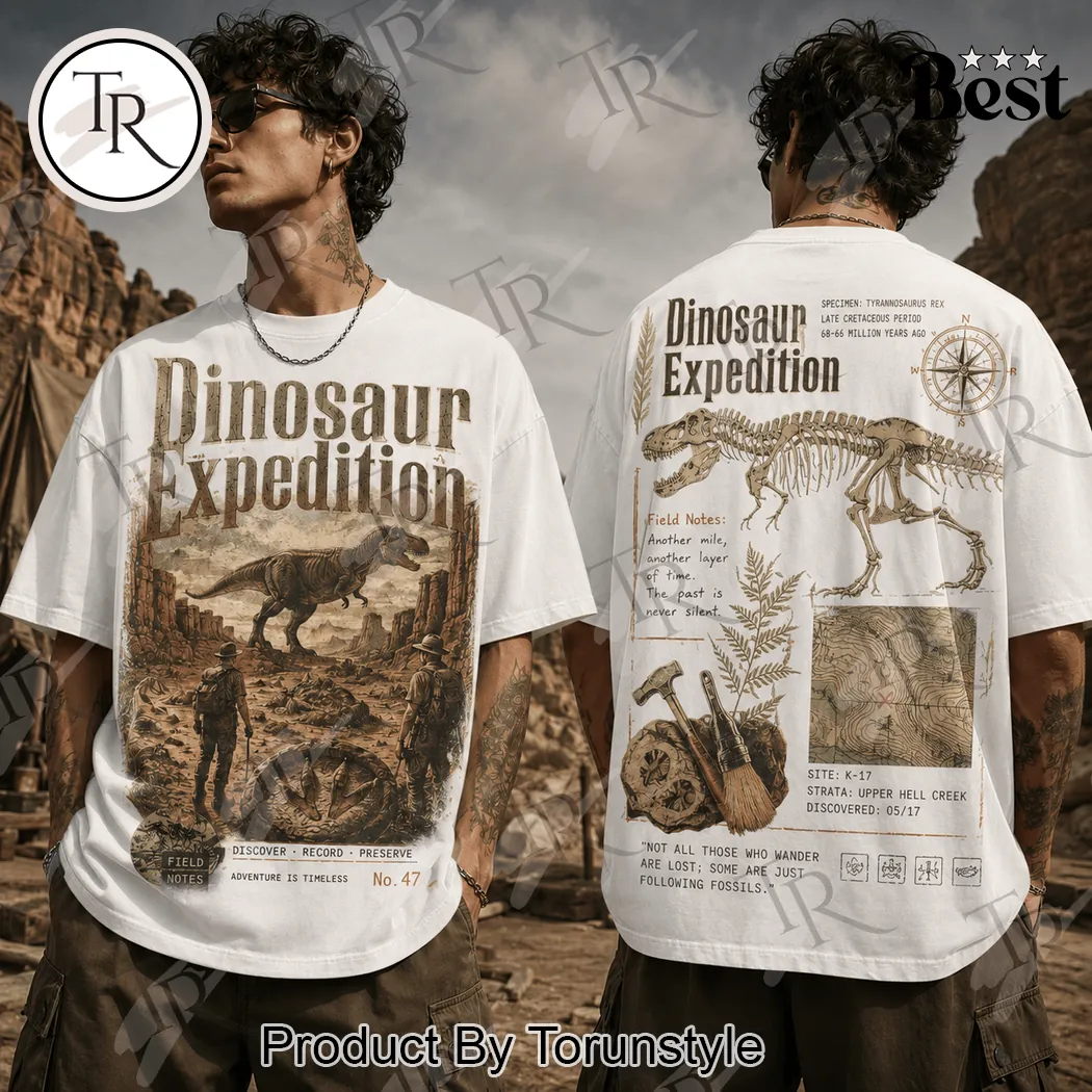 Vintage Dinosaur Expedition T-Rex Fossil Retro Paleontology Graphic T-Shirt Vintage Dinosaur Expedition T-Rex Fossil Retro Paleontology Graphic T-Shirt