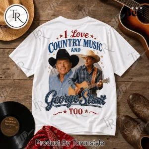 George Strait Tribute Premium Double Sided Country Music Graphic T-Shirt