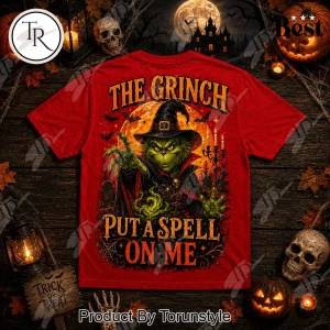 The Grinch Put A Spell On Me Halloween Spooky Season Graphic T-Shirt