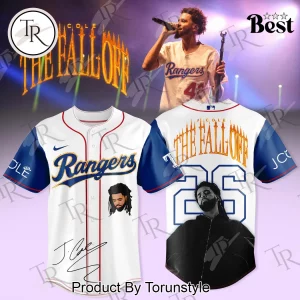J Cole The Fall Off Tour Rangers Premium 3D Graphic Baseball Jersey