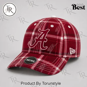 Alabama Crimson Tide NCAA Crimson Red Plaid Varsity Baseball Cap Alabama Crimson Tide NCAA Crimson Red Plaid Varsity Baseball Cap