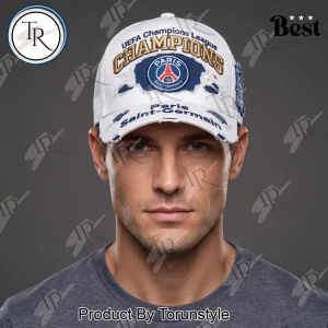Paris Saint-Germain PSG UEFA Champions League Commemorative Distressed Embroidered Baseball Cap
