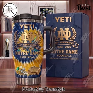 Notre Dame Football 1842-2026 Anniversary Special Edition Insulated 40oz Tumbler Notre Dame Football 1842-2026 Anniversary Special Edition Insulated 40oz Tumbler