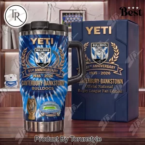 Canterbury-Bankstown Bulldogs NRL 91st Anniversary Commemorative Insulated 40oz Tumbler Canterbury-Bankstown Bulldogs NRL 91st Anniversary Commemorative Insulated 40oz Tumbler