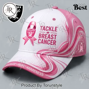 Las Vegas Raiders Breast Cancer Awareness NFL Pink Ribbon Premium Baseball Cap