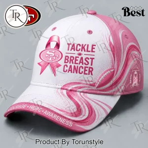 San Francisco 49ers Breast Cancer Awareness Pink Ribbon Courage Hope Baseball Cap