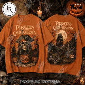 Pirates of the Caribbean Halloween Dead Men Tell No Tales Vintage Graphic T-Shirt