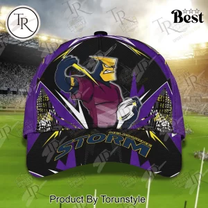 Melbourne Storm NRL Rugby Premium 3D Graphic Purple Fan Supporter Baseball Cap