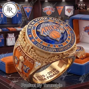 New York Knicks 2026 Eastern Conference Champions Commemorative Gold Replica Championship Ring