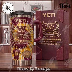 Washington Commanders 94th Anniversary Commemorative Tie-Dye 40oz Tumbler