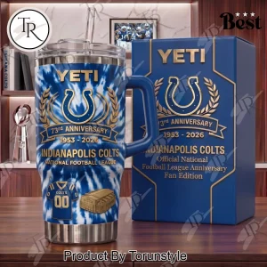 Indianapolis Colts NFL 73rd Anniversary Commemorative Blue Tie Dye 40oz Tumbler Indianapolis Colts NFL 73rd Anniversary Commemorative Blue Tie Dye 40oz Tumbler