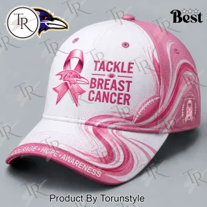 Baltimore Ravens Tackle Breast Cancer Awareness Pink Ribbon Baseball Cap