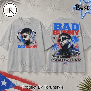 Bad Bunny Puerto Rico Benito Antonio Vintage Washed Graphic T-Shirt