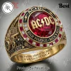 ACDC High Voltage Rock Band Personalized Gold Commemorative Ring ACDC High Voltage Rock Band Personalized Gold Commemorative Ring