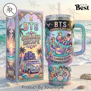 BTS Summer Escape YETI Style Insulated Handled Travel Tumbler