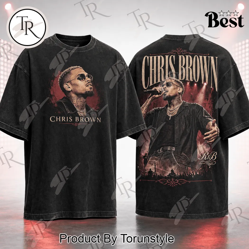 Chris Brown 11:11 Tour Retro Washed Heavyweight Graphic T-Shirt Chris Brown 11:11 Tour Retro Washed Heavyweight Graphic T-Shirt