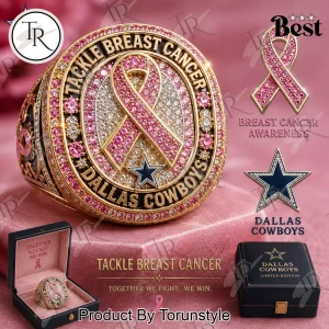 Dallas Cowboys Tackle Breast Cancer Awareness Commemorative Ring