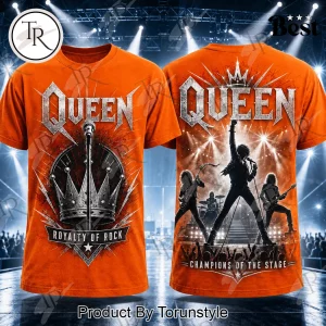 Queen Royalty of Rock Classic Band Tribute Graphic T-Shirt Queen Royalty of Rock Classic Band Tribute Graphic T-Shirt