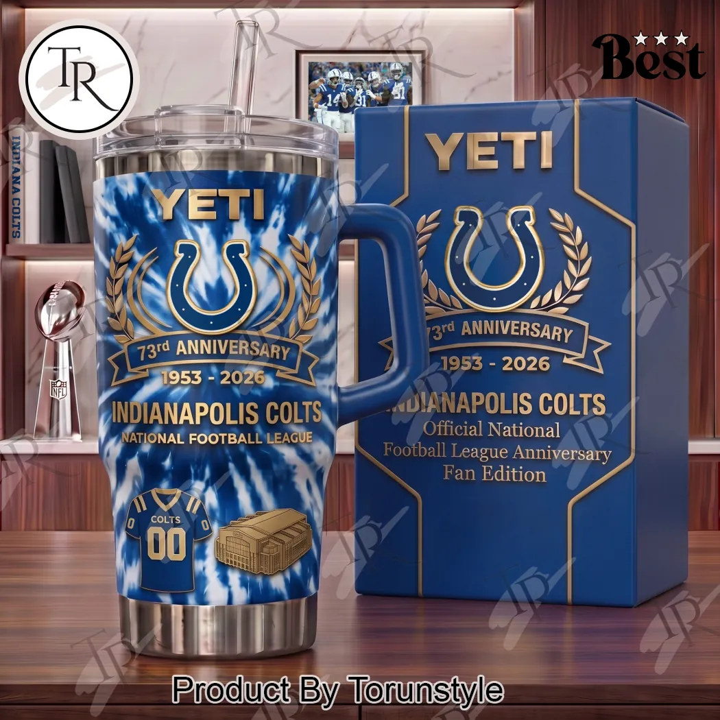 Indianapolis Colts NFL 73rd Anniversary Commemorative Blue Tie Dye 40oz Tumbler Indianapolis Colts NFL 73rd Anniversary Commemorative Blue Tie Dye 40oz Tumbler