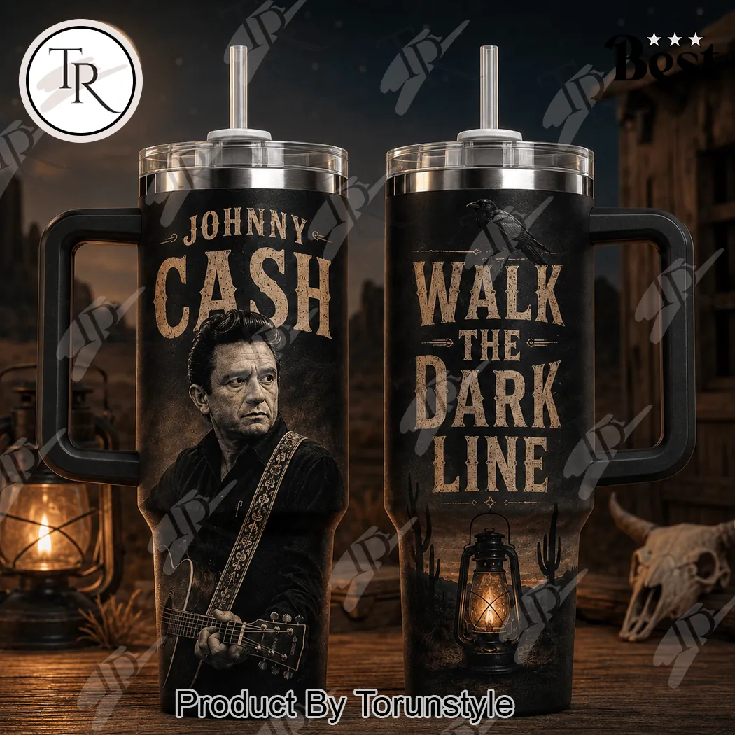 Johnny Cash Walk The Dark Line Vintage Country Music Gothic 40oz Tumbler Johnny Cash Walk The Dark Line Vintage Country Music Gothic 40oz Tumbler