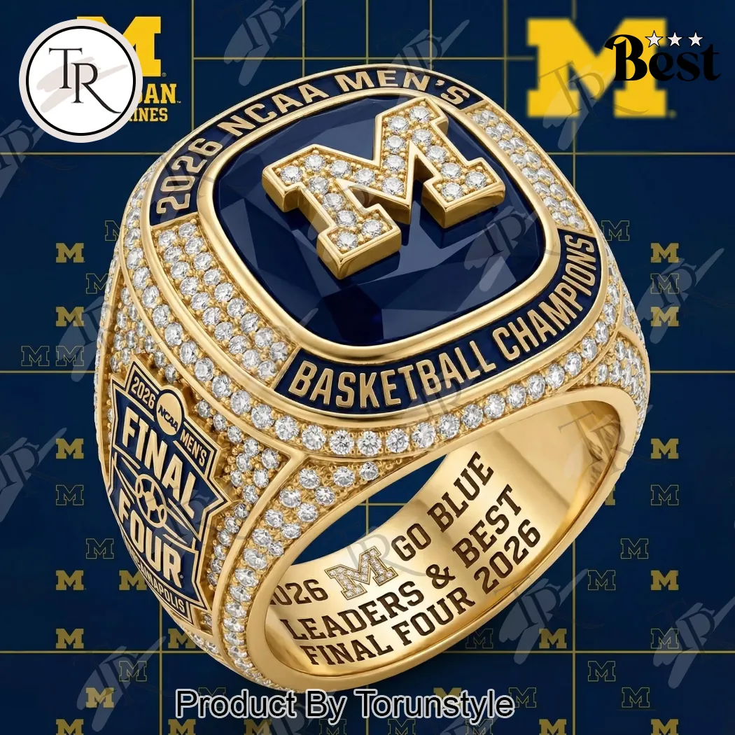Michigan Wolverines 2026 NCAA Men’s Basketball Champions Premium Gold Plated Commemorative Replica Ring Michigan Wolverines 2026 NCAA Men’s Basketball Champions Premium Gold Plated Commemorative Replica Ring