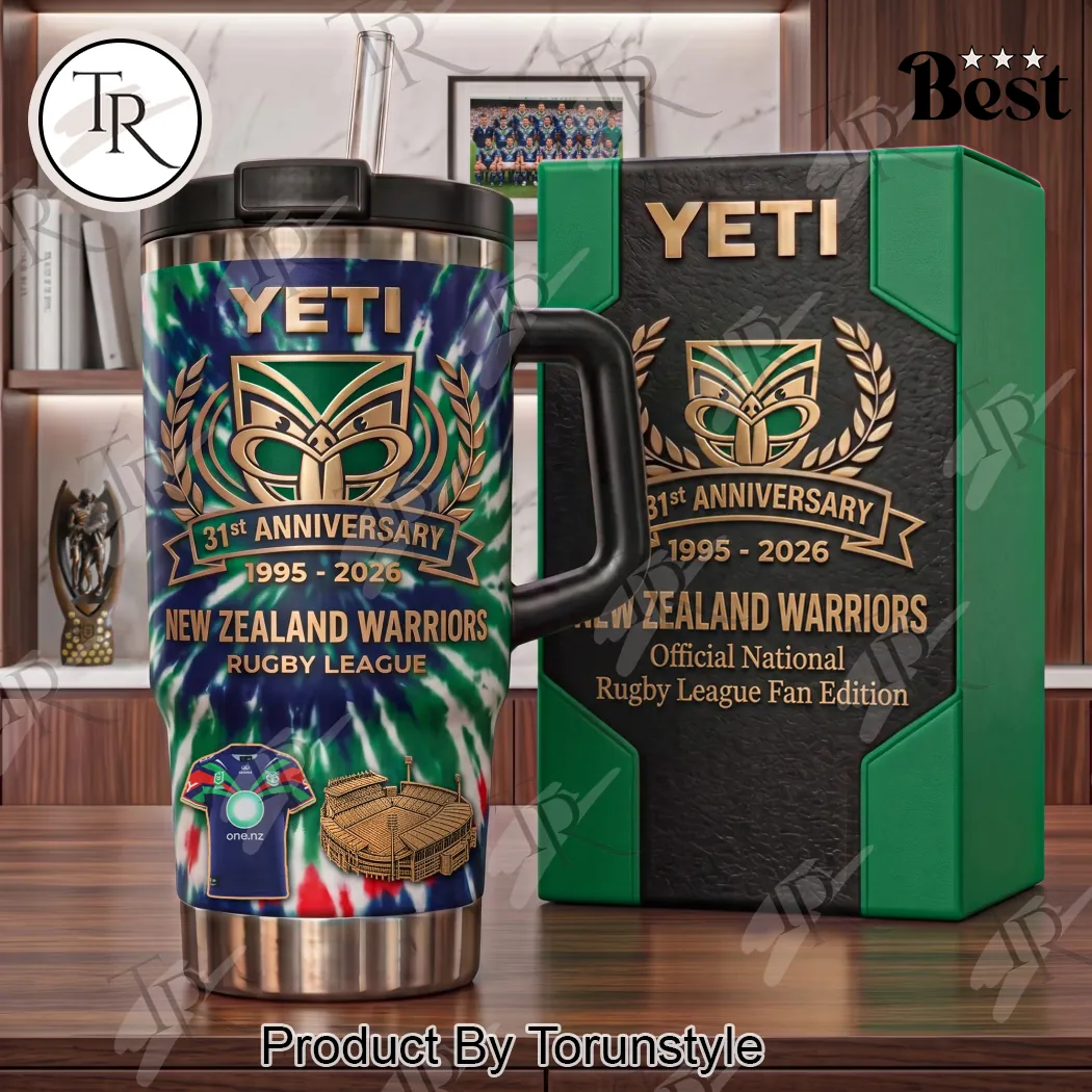 New Zealand Warriors NRL 31st Anniversary Commemorative Premium 3D Embossed 40oz Tumbler New Zealand Warriors NRL 31st Anniversary Commemorative Premium 3D Embossed 40oz Tumbler
