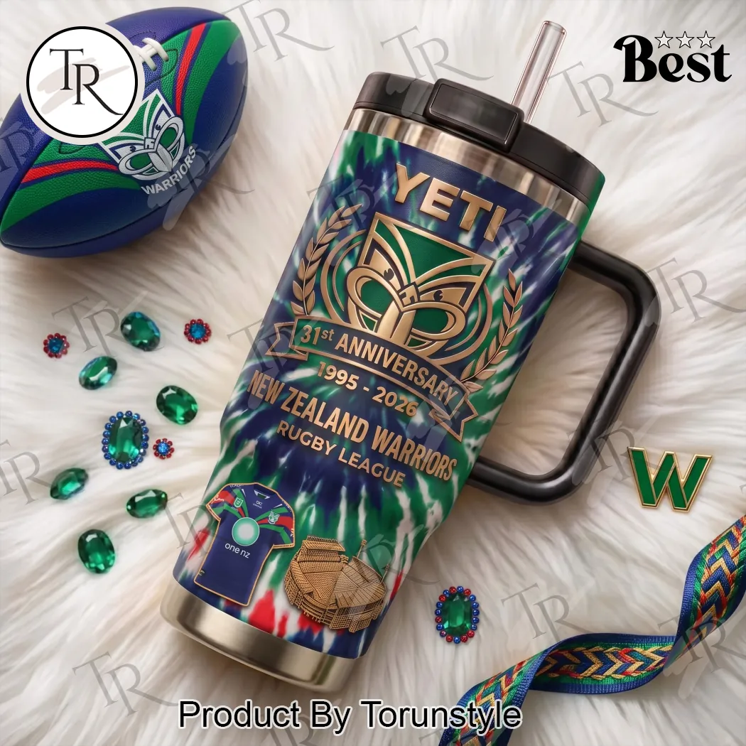 New Zealand Warriors NRL 31st Anniversary Commemorative Premium 3D Embossed 40oz Tumbler New Zealand Warriors NRL 31st Anniversary Commemorative Premium 3D Embossed 40oz Tumbler