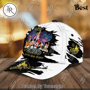 Disney D23 2026 Mickey and Friends Where The Magic Begins Commemorative Baseball Cap