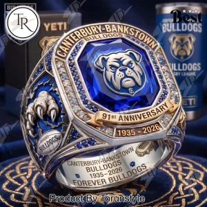 Canterbury-Bankstown Bulldogs 91st Anniversary Commemorative Luxury Ring