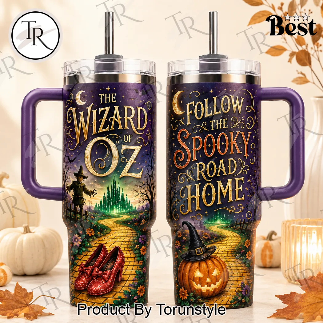 The Wizard of Oz Halloween Spooky Road Ruby Slippers Insulated 40oz Tumbler The Wizard of Oz Halloween Spooky Road Ruby Slippers Insulated 40oz Tumbler