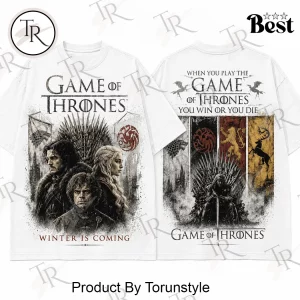 Game of Thrones Winter Is Coming Vintage Acid Wash Graphic T-Shirt