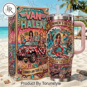 Van Halen Summer Jam Tour ’84 Handled Insulated Tumbler