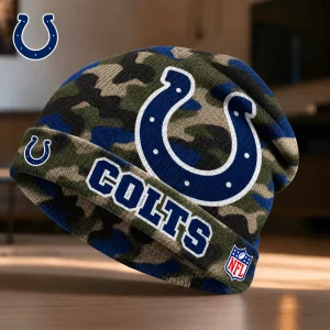 Indianapolis Colts NFL Field and Fury Camouflage Winter Knit Beanie Hat