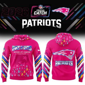 New England Patriots 2026 NFL Crucial Catch Intercept Cancer Pink Graphic Pullover All-Over Print Fleece Hoodie New England Patriots 2026 NFL Crucial Catch Intercept Cancer Pink Graphic Pullover All-Over Print Fleece Hoodie