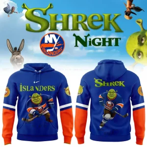 New York Islanders Shrek Night 2026 Commemorative 3D Graphic Pullover Hoodie