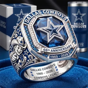 Dallas Cowboys 66th Anniversary 1960-2026 Legacy Commemorative Ring