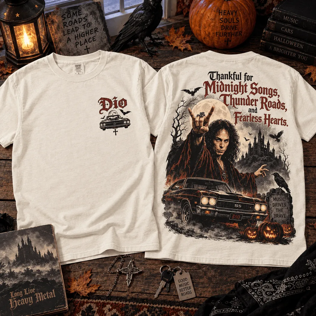 Dio Heavy Metal Midnight Songs Vintage Rock Graphic T-Shirt Dio Heavy Metal Midnight Songs Vintage Rock Graphic T-Shirt