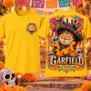 Snoopy Dia de los Muertos Starbucks Coffee Yellow Two-Sided Graphic T-Shirt Snoopy Dia de los Muertos Starbucks Coffee Yellow Two-Sided Graphic T-Shirt