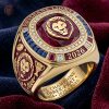 Brisbane Lions 2026 AFL Premiers Champions Octagonal Gold Ring