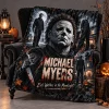 Pennywise Float Beneath the Midnight Moon Gothic Halloween Soft Warm Fleece Blanket