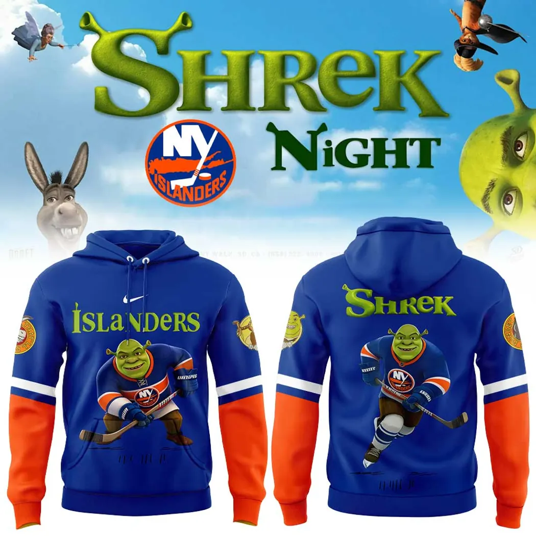 New York Islanders Shrek Night 2026 Commemorative 3D Graphic Pullover Hoodie New York Islanders Shrek Night 2026 Commemorative 3D Graphic Pullover Hoodie