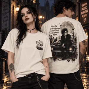 The Cure Robert Smith Grateful For Lonely Songs Vintage Gothic Rock T-Shirt The Cure Robert Smith Grateful For Lonely Songs Vintage Gothic Rock T-Shirt