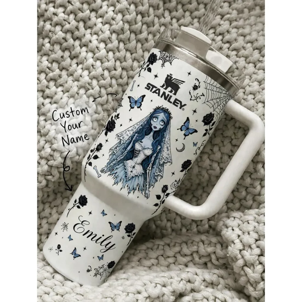 Personalized Corpse Bride Emily Gothic Halloween Custom Name 40ozTumbler